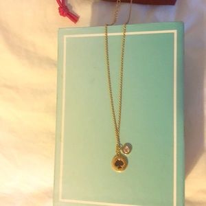 Kate Spade NY Spot the Spade Necklace Goldtone